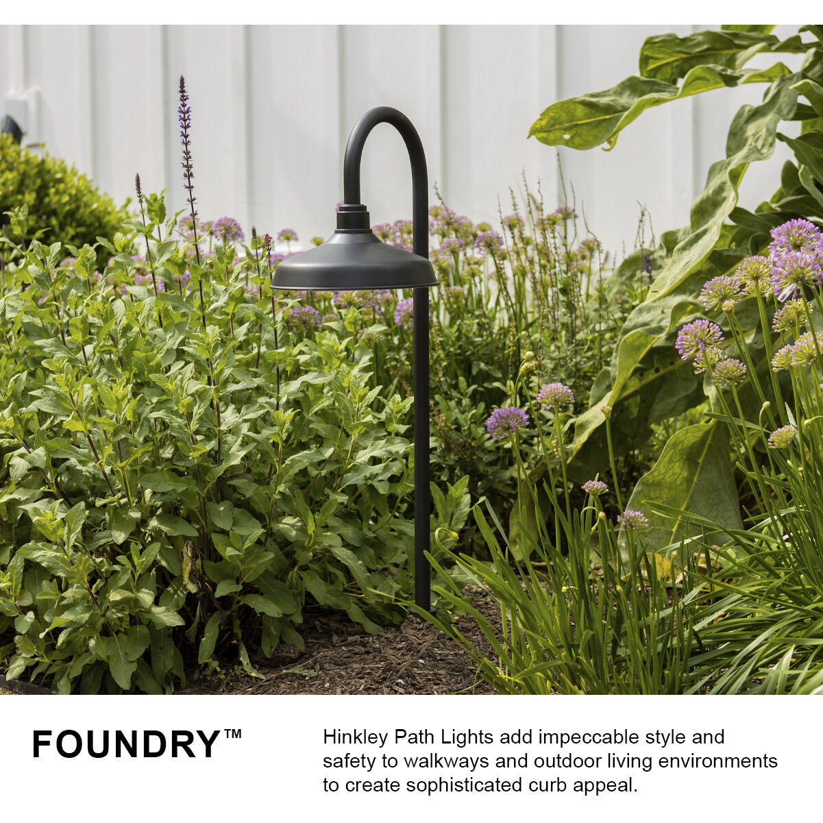 Foundry 12v 1.50 watt Textured Black Landscape Path Light