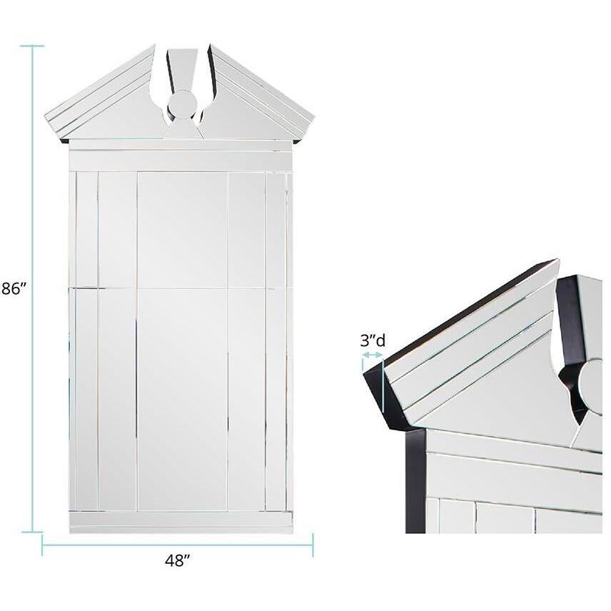 Bostonian 86 X 48 inch Silver Glass Mirror