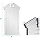 Bostonian 86 X 48 inch Silver Glass Mirror