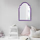 Sultan 36 X 24 inch Glossy Royal Purple Wall Mirror