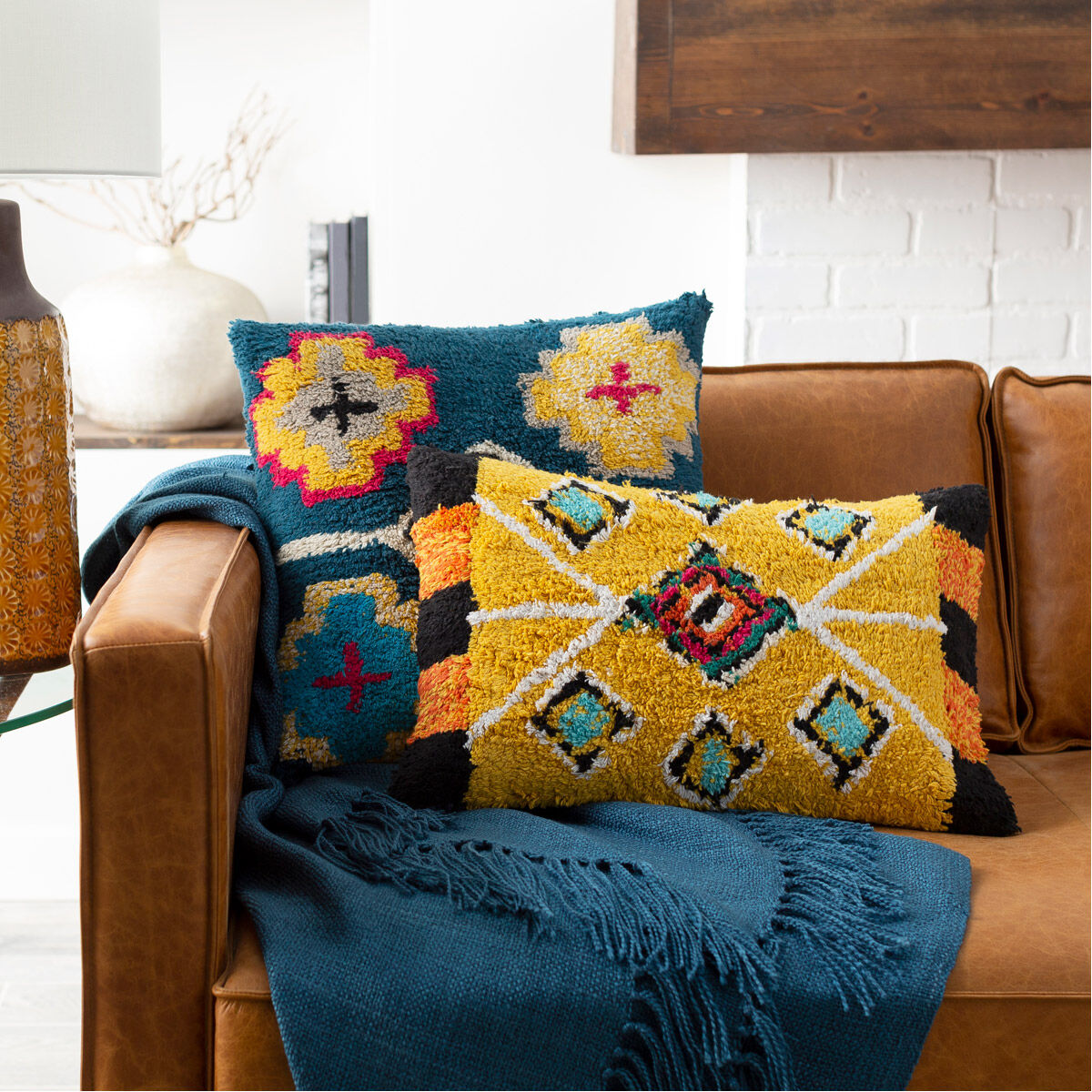 Bright clearance orange pillows