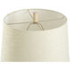 Hevea 28.5 inch 100 watt Weathered Cream and Brass Table Lamp Portable Light