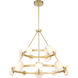 Zill LED 42.13 inch Lily Gold Pendant Ceiling Light