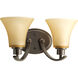 Joy 2 Light 14 inch Antique Bronze Bath Vanity Wall Light