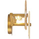 Sue-Anne 3 Light 29.5 inch Brass Bath Vanity Light Wall Light