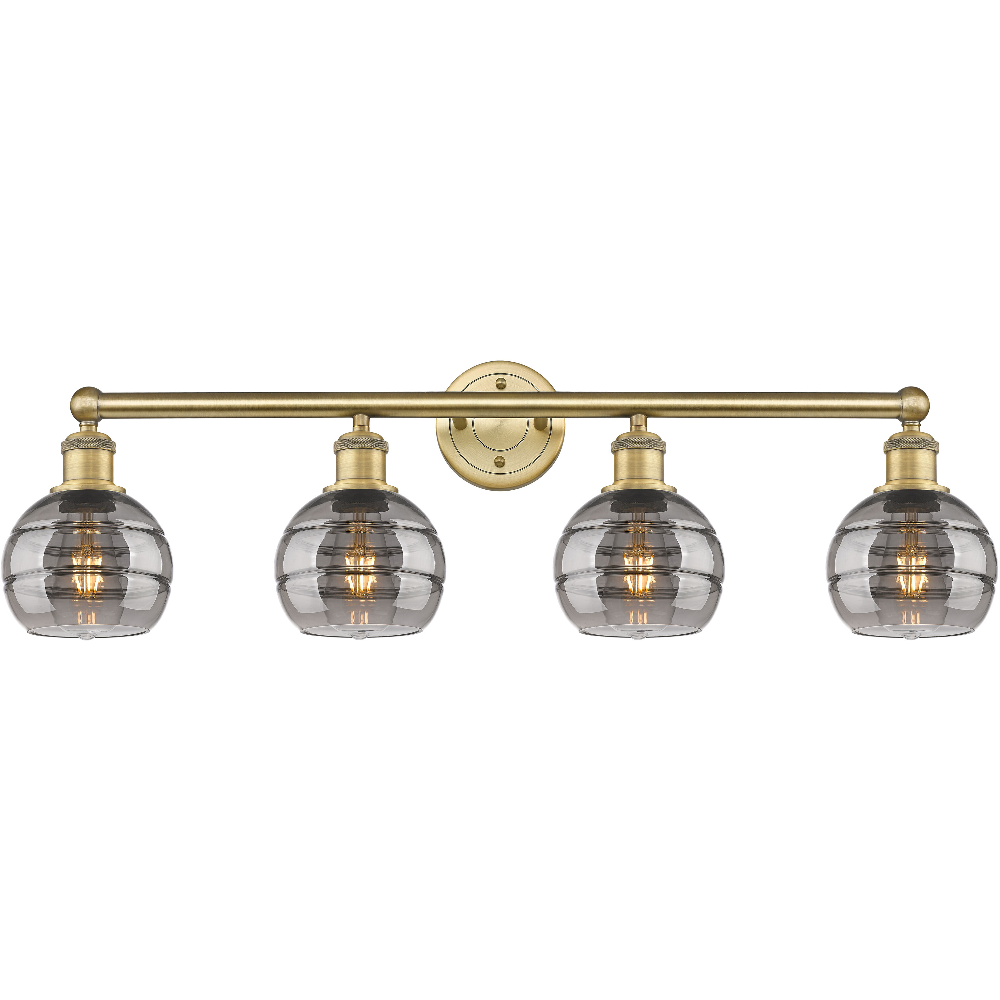 Edison Rochester 4 Light 32.88 inch Brushed Brass Bath Vanity Light Wall Light