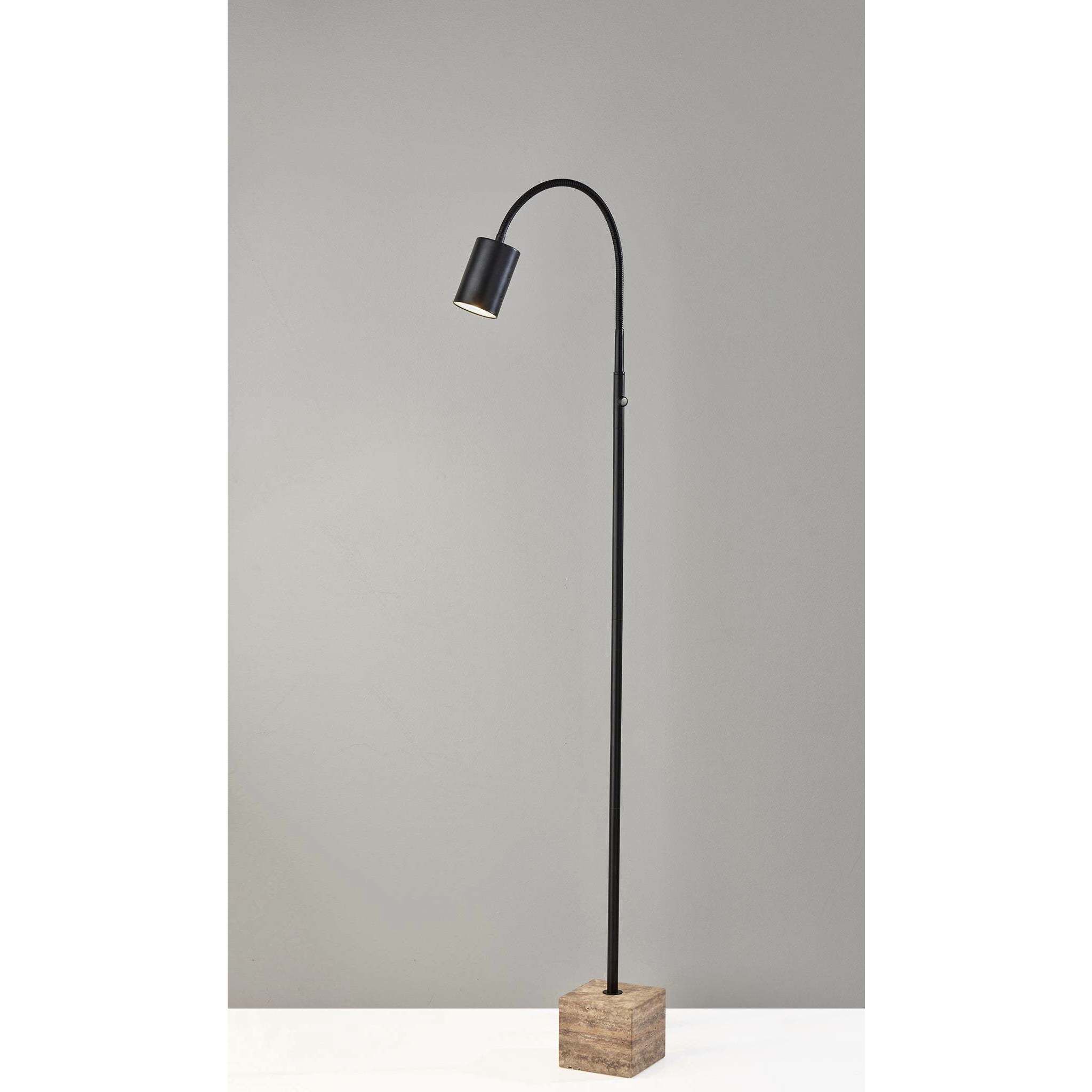 Rutherford 59 inch 5.00 watt Black Floor Lamp Portable Light