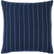Suits 20 X 20 inch Marine Blue/White Accent Pillow
