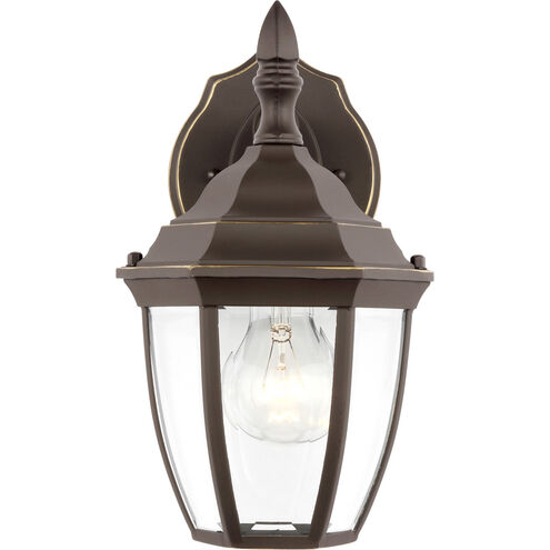 Bakersville 1 Light 11 inch Antique Bronze Outdoor Wall Lantern, Small