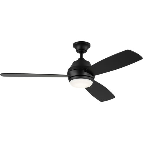 Ikon 52 inch Midnight Black Indoor/Outdoor Ceiling Fan