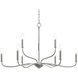 Ilia 9 Light 34.25 inch Brushed Nickel Chandelier Ceiling Light