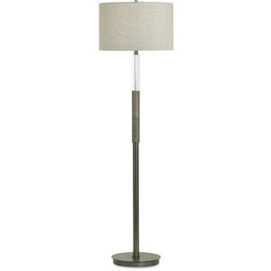 Atlantic 61.75 inch 150.00 watt Bronze Floor Lamp Portable Light, Finely Ribbed Surface