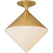 AERIN Sarnen LED 13.25 inch Gild Flush Mount Ceiling Light, Small