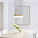 Sean Lavin Turret LED Natural Brass Chandelier Ceiling Light, Integrated LED