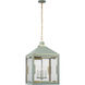 Julie Neill Ormond LED 17.25 inch Celadon and Gild Lantern Pendant Ceiling Light, Medium
