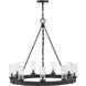 Open Air Sawyer 30 inch Black Outdoor Hanging in Non-LED