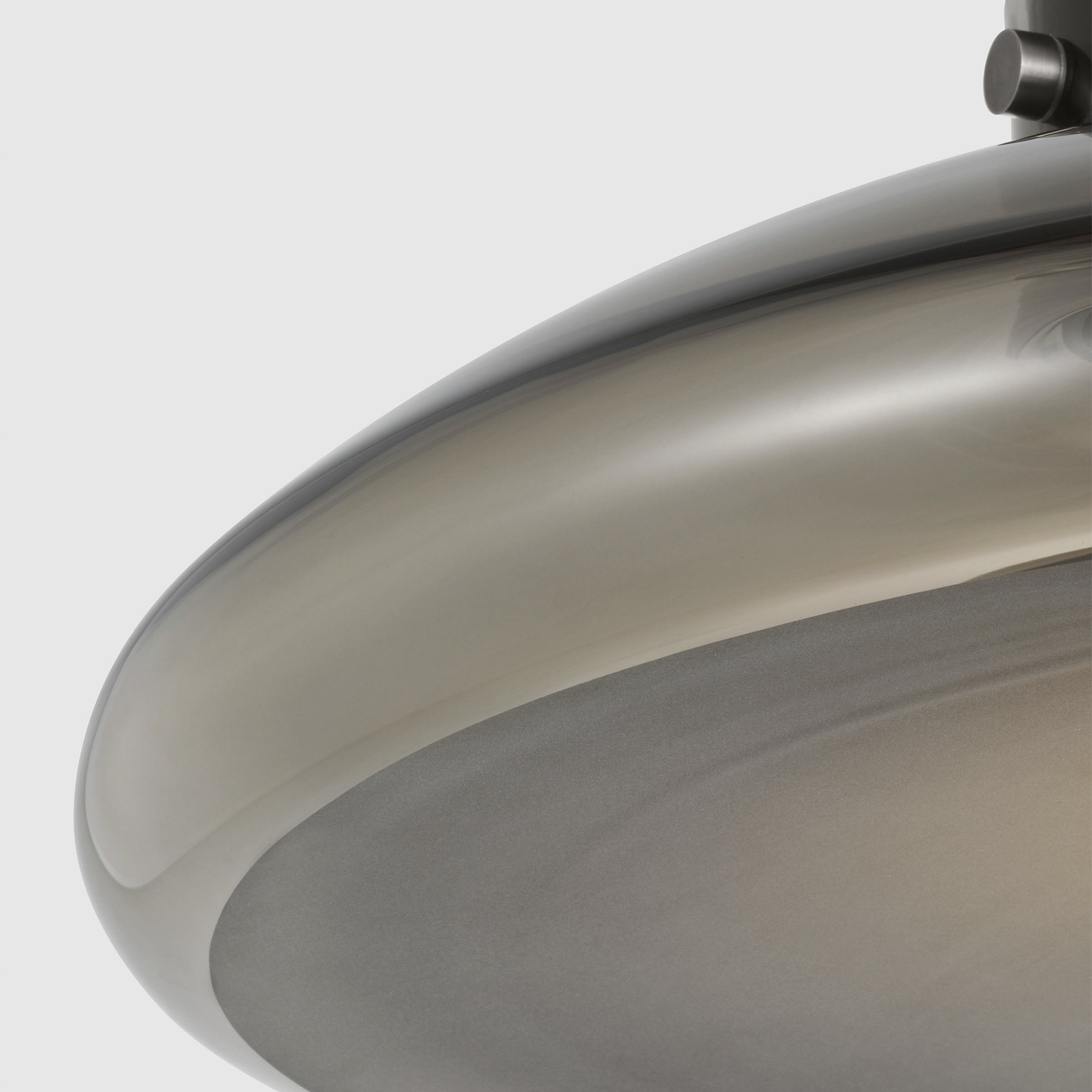 Avroko Morgan LED 22 inch Burnished Bronze with Smoke Glass Pendant Ceiling Light