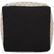 Grille 20 inch Natural Pouf, Square