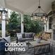 Shelter LED 18 inch Buckeye Bronze Outdoor Wall Mount Lantern, Large