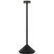 Sean Lavin Moneta 13 inch 2.20 watt Black Outdoor Rechargeable Table Lamp