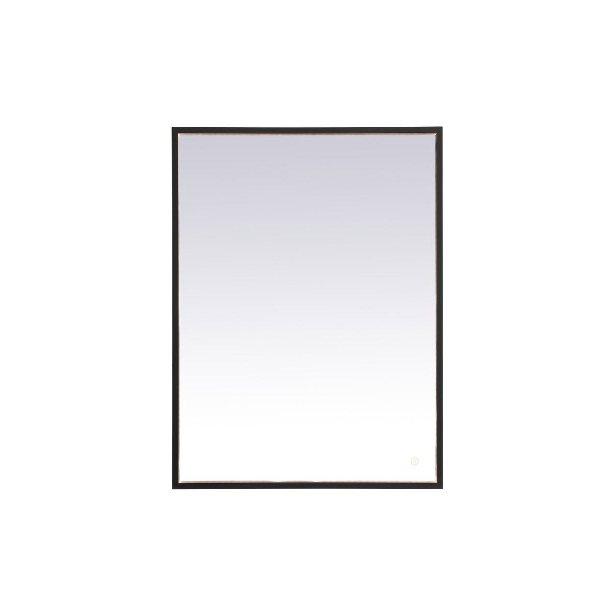 Pier 40 X 24 inch Black LED Mirror