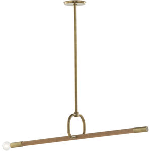 Armagnac 1 Light 34 inch Brown and Gold Pendant Ceiling Light
