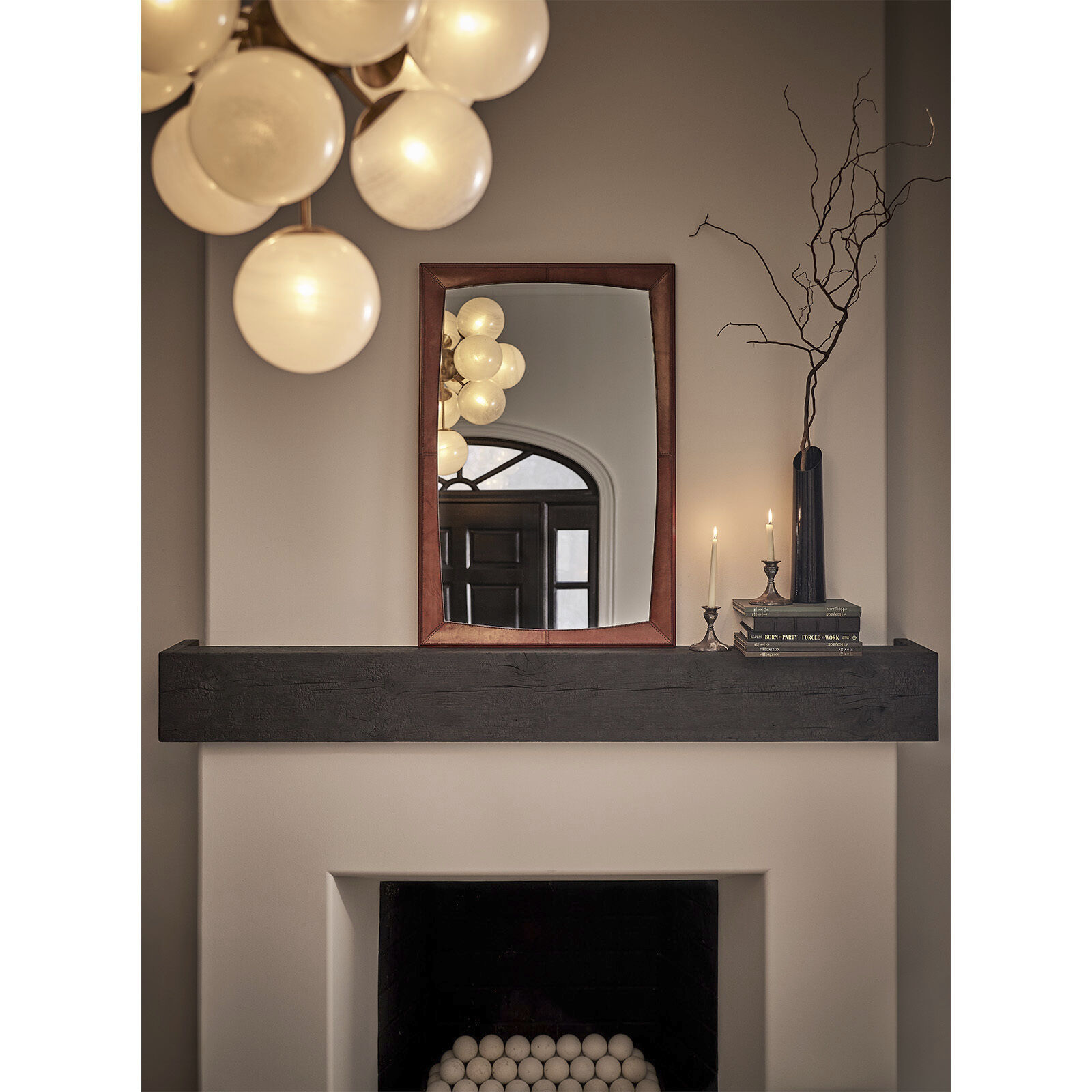 La Dame 13 Light 28 inch Natural Brass Chandelier Ceiling Light in Swirl Glass/Natural Brass