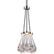 Vaso 3 Light 11 inch Polished Nickel Pendant Ceiling Light