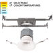 Pop-in LED White Complete Kit Recessed Lighting