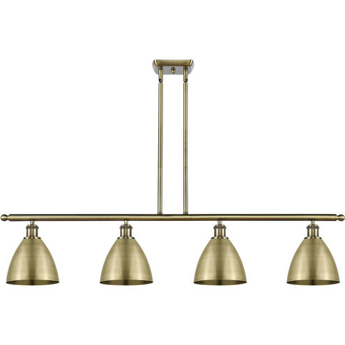 Ballston Dome 4 Light 48 inch Antique Brass Island Light Ceiling Light