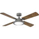 Collier 54 inch Pewter with Matte Black, Birch Blades Fan