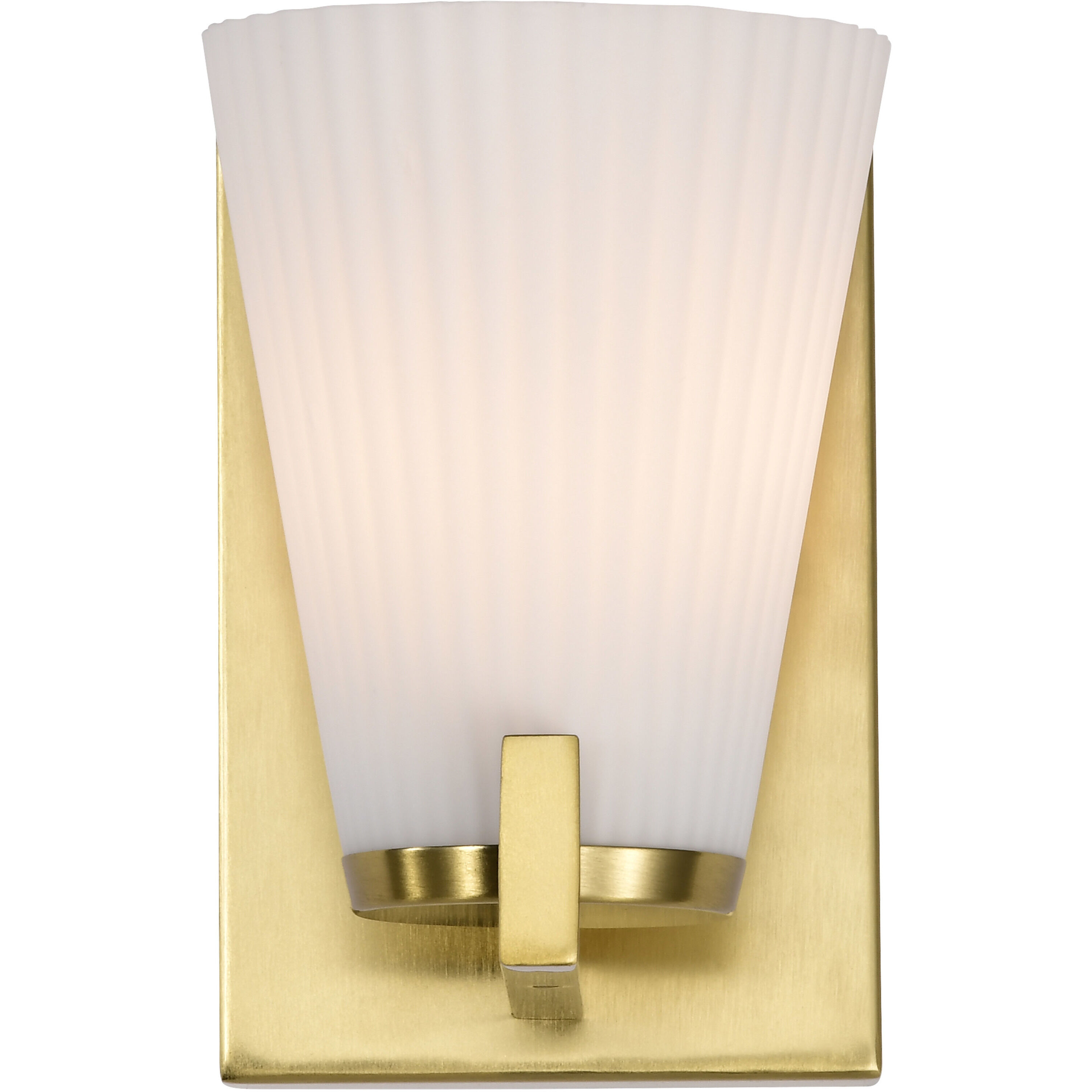 Royale 4.5 inch Burnished Brass Vanity Wall Light