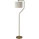 Evan 60 inch 100.00 watt Antique Brass Floor Lamp Portable Light, Simplee Adesso