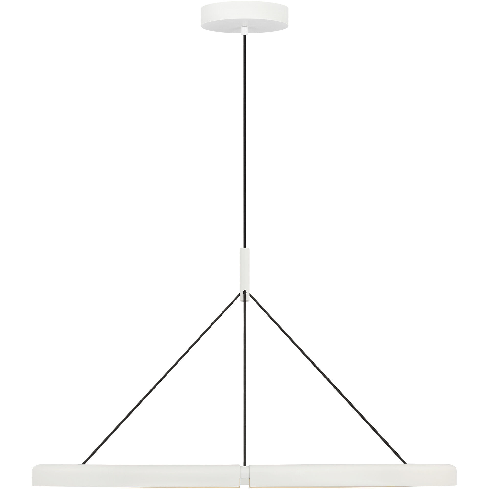 Peter Bristol Cloak LED 36.6 inch Matte White Chandelier Ceiling Light