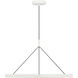 Peter Bristol Cloak LED 36.6 inch Matte White Chandelier Ceiling Light