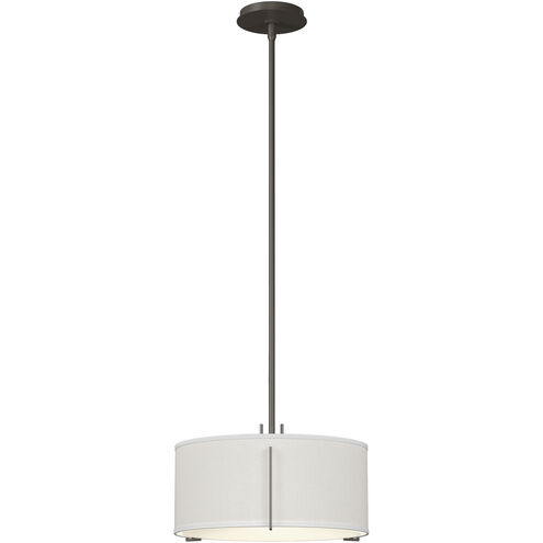 Exos 3 Light 16.1 inch Dark Smoke Pendant Ceiling Light in Natural Anna
