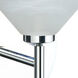 Kona 1 Light 6 inch Chrome Mini Sconce Wall Light in Halogen, Marble Glass