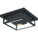 Westover 2 Light 12 inch Earth Black Flush Mount Ceiling Light