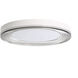 Ondulada LED 19.75 inch Sand White Flush Mount Ceiling Light in Smoky Acrylic
