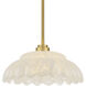 Whitecap 1 Light 14 inch Brushed Gold Pendant Ceiling Light
