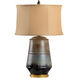 Chelsea House 30 inch 100.00 watt Acid Rain Wash Glaze/Antique Gold Leaf Table Lamp Portable Light