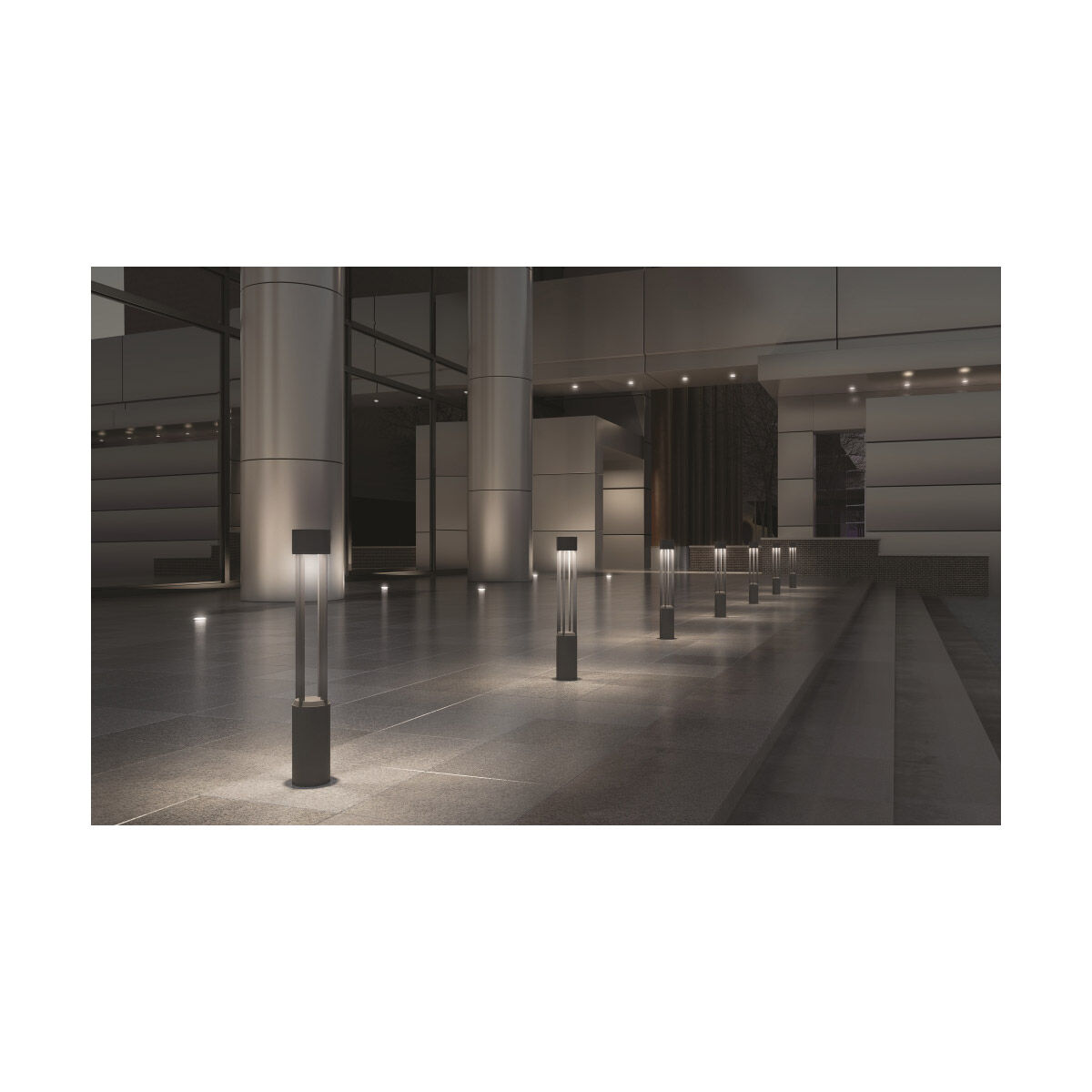 Sean Lavin Turbo 120 26.3 watt Black Outdoor Bollard in LED 80 CRI 3000K, 20 Degree, In-Line Fuse, 120V-277V, Integrated LED