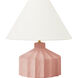 Kelly by Kelly Wearstler Veneto 16.5 inch 9 watt Dusty Rose Table Lamp Portable Light