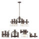 Carson 6 Light 28 inch Satin Copper Bronze Chandelier Ceiling Light