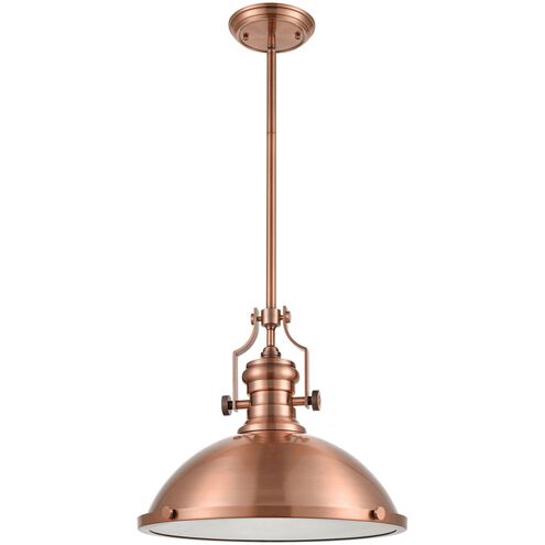 Chadwick 1 Light 17 inch Antique Copper Pendant Ceiling Light in Incandescent