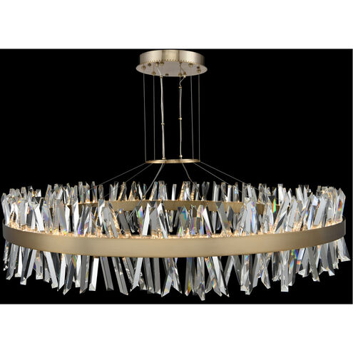 Glacier LED 60 inch Brushed Champagne Gold Pendant Ceiling Light