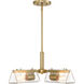 Latitude 4 Light 24 inch Brushed Gold Chandelier Ceiling Light