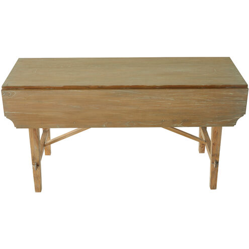 Faulner 60 X 31.25 inch Aged Natural Grey / Texture Black Iron Dining Table