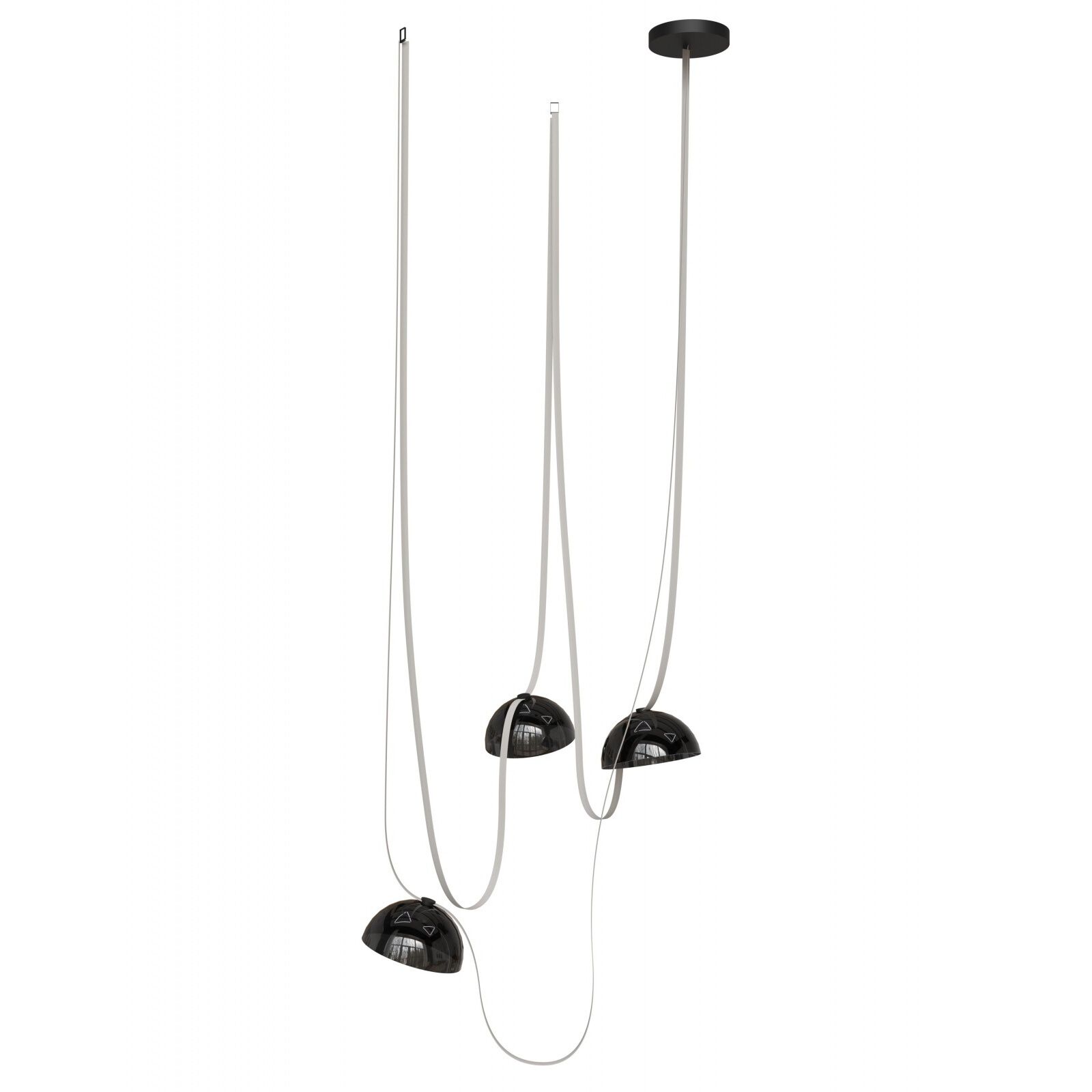 Fremont LED 8.5 inch Ivory and Black Belt Chandelier Ceiling Light