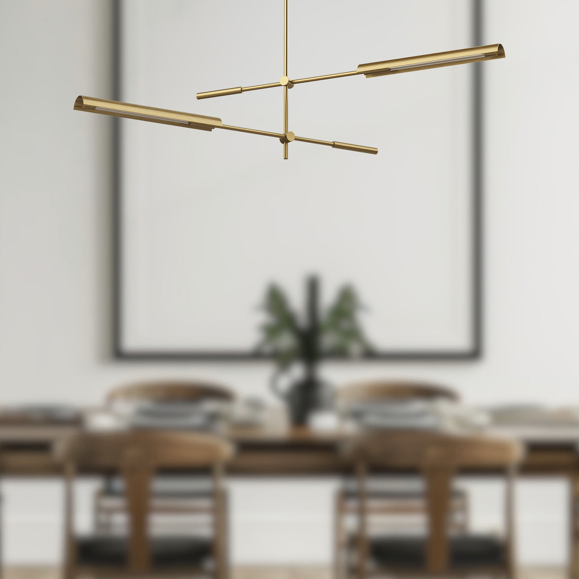 Astrid Multi Pendant Ceiling Light in Vintage Brass